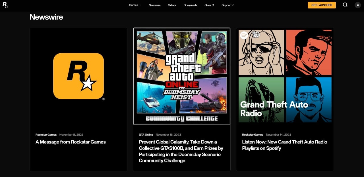Antes de revelar GTA 6, Rockstar reformula site oficial